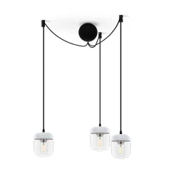Acorn | white polished steel