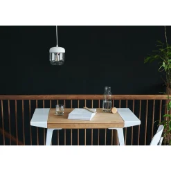 Acorn | white polished steel