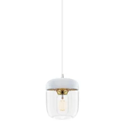Acorn | white polished steel