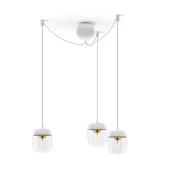 Acorn | white polished steel