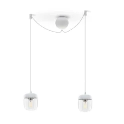 Acorn | white polished steel