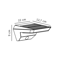 Agena wall solar | black