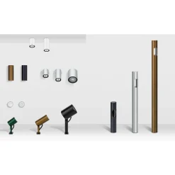 Ago applique wall | black anodized aluminium