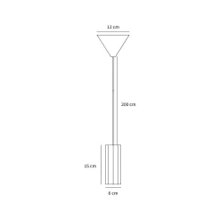 Alanis pendant | black