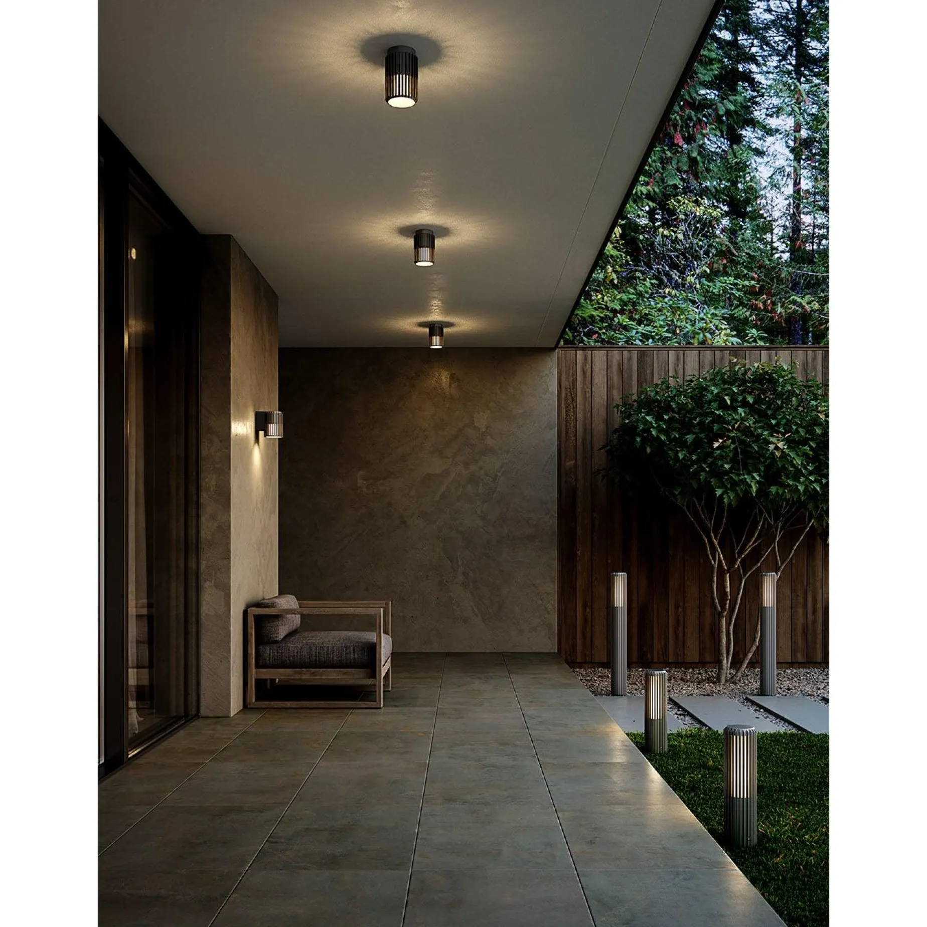 Aludra ceiling | brown metallic