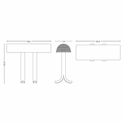 Anagram table lamp | iron black