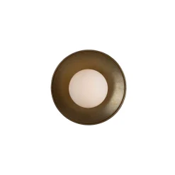 Aosta Brass Disc IP65 | antique brass