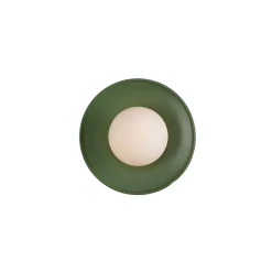 Aosta Brass Disc IP65 | sage green