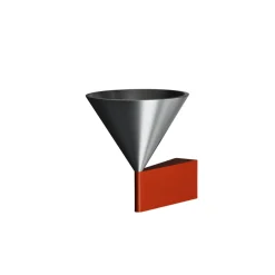 Apollo 14 wall | red orange aluminium