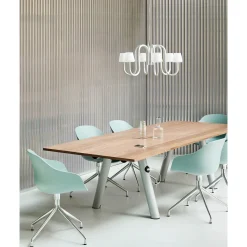 Apollo chandelier ⌀74-106 | white opal glass