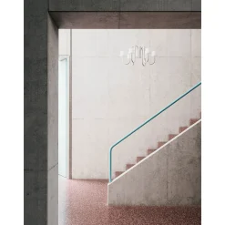 Apollo chandelier ⌀74-106 | white opal glass