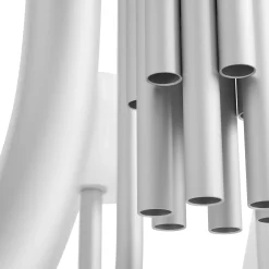Apollo chandelier ⌀74-106 | white opal glass
