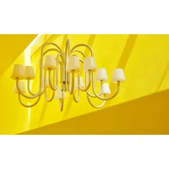 Apollo chandelier ⌀74-106 | white opal glass