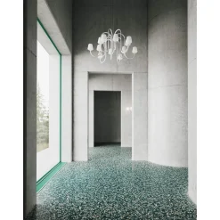 Apollo chandelier ⌀74-106 | white opal glass