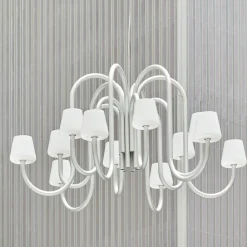 Apollo chandelier ⌀74-106 | white opal glass