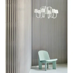 Apollo chandelier ⌀74-106 | white opal glass