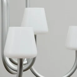 Apollo chandelier ⌀74-106 | white opal glass