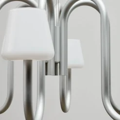 Apollo chandelier ⌀74-106 | white opal glass