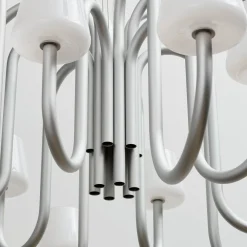 Apollo chandelier ⌀74-106 | white opal glass
