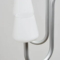 Apollo chandelier ⌀74-106 | white opal glass
