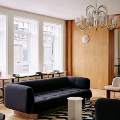 Apollo chandelier ⌀74-106 | white opal glass