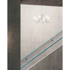 Apollo chandelier ⌀74-106 | white opal glass
