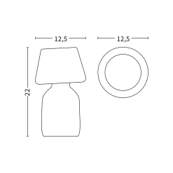 Apollo portable | white opal glass