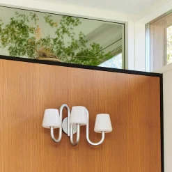 Apollo wall sconce | white opal glass