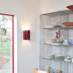 Arcs wall lamp | auburn red