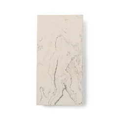 Argilla rectangular wall lamp | marble white