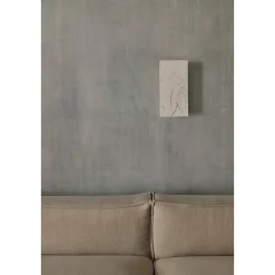 Argilla rectangular wall lamp | marble white