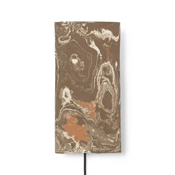 Argilla rectangular wall lamp | marble white