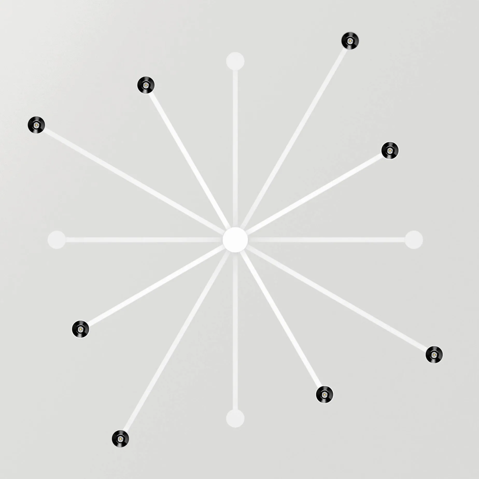 Art chandelier | black
