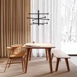 Art chandelier | white
