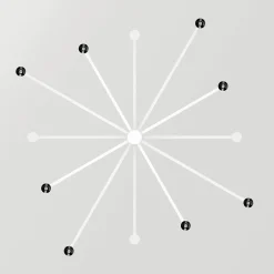 Art chandelier | white