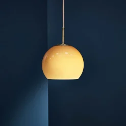 Ball 18 glass pendant | amber