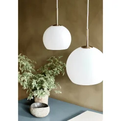 Ball 18 glass pendant | cappuccino