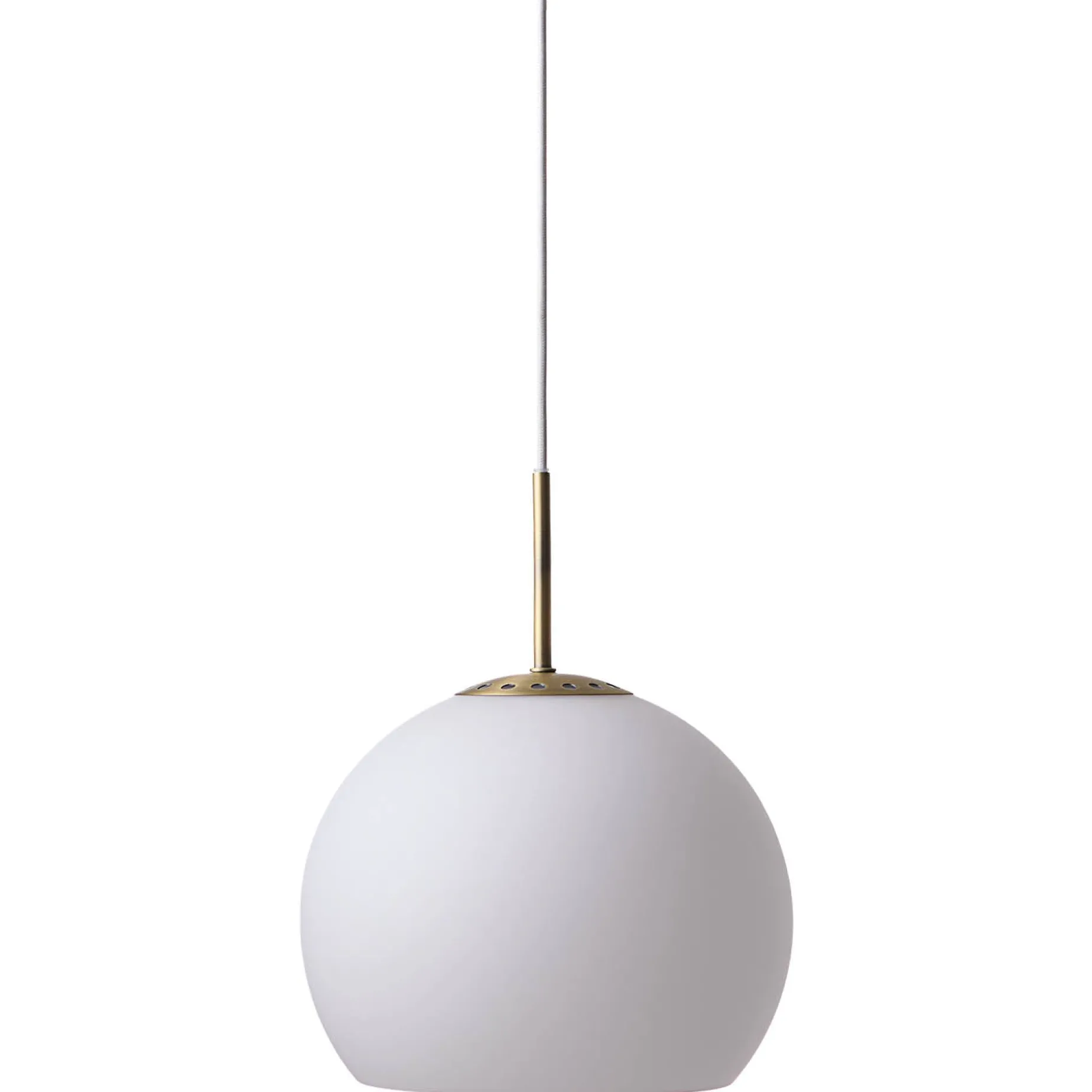 Ball 18-25 glass pendant | opal white