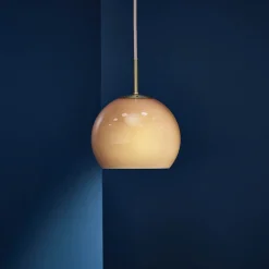 Ball 18 glass pendant | sand grey