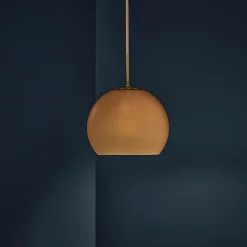 Ball 18 glass pendant | sand grey