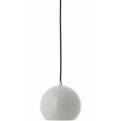 Ball 18 pendant | glossy pale grey