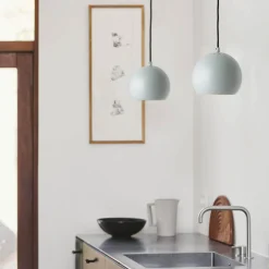 Ball 18 pendant | matt aqua green