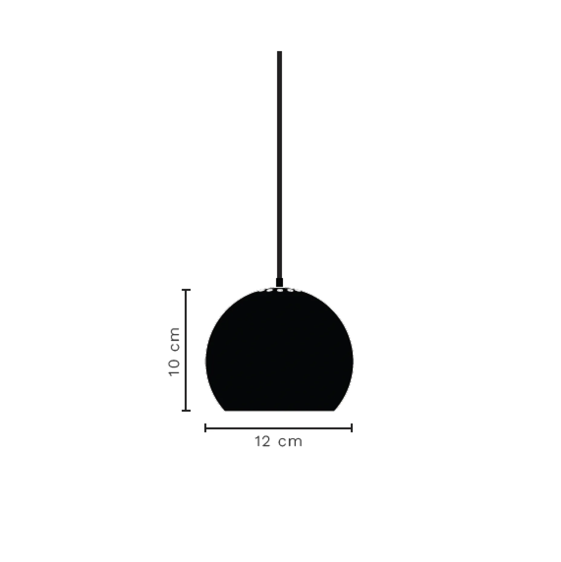 Ball pendant ⌀12 | oak