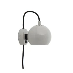 Ball w | glossy pale grey