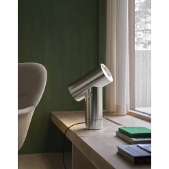 Beam table lamp H45 | polished aluminium