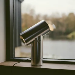 Beam table lamp H45 | polished aluminium