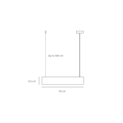 Beau 100 pendant | black