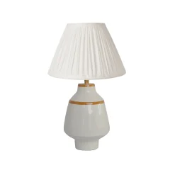 Becky table | white and mustard