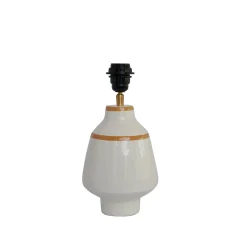 Becky table | white and mustard