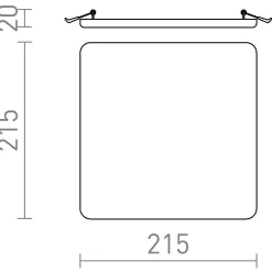 Beli trimless LED | sq 21cm IP
